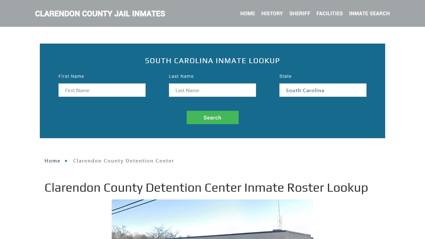 Clarendon County Detention Center Inmate Roster Lookup